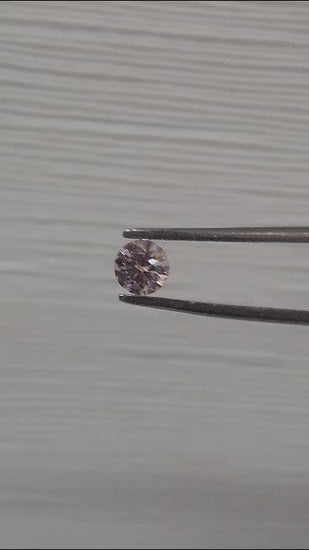 0.28ct Pink Diamond, Round Shape, VS1 Clarity