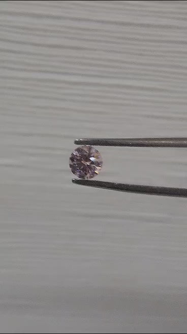 0.28ct Pink Diamond, Round Shape, VS1 Clarity