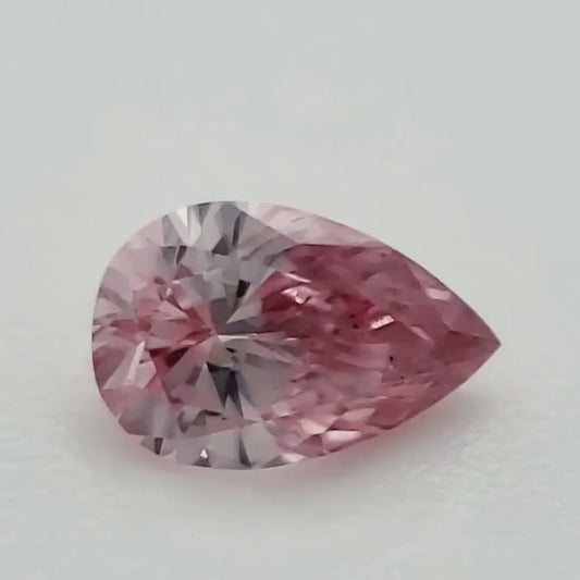 0.18ct Pink Diamond, Pear Shape, SI1 Clarity