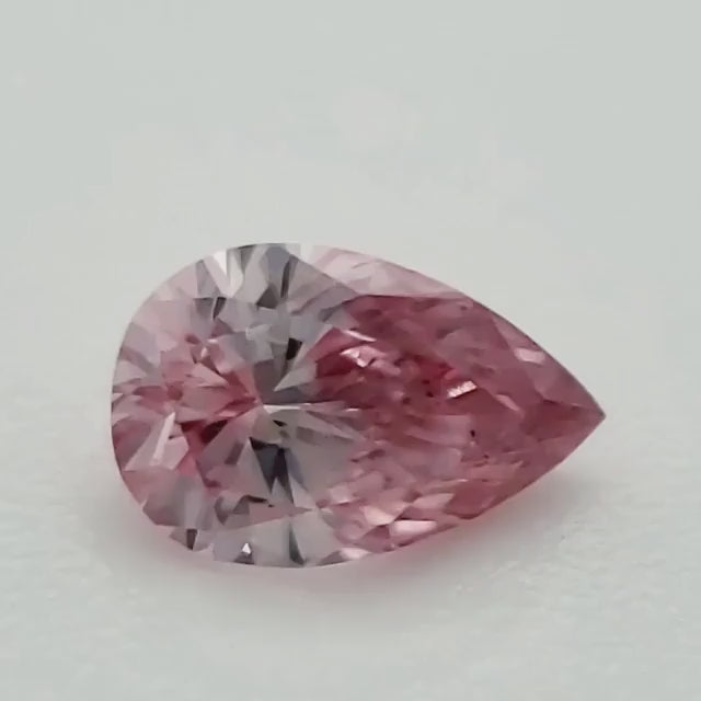 0.18ct Pink Diamond, Pear Shape, SI1 Clarity