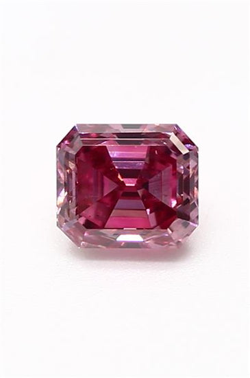 0.26ct Purplish Pink Diamond, Emerald Shape, SI1 Clarity