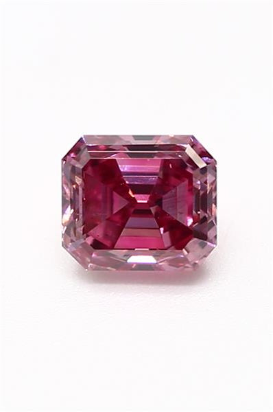 0.26ct Purplish Pink Diamond, Emerald Shape, SI1 Clarity