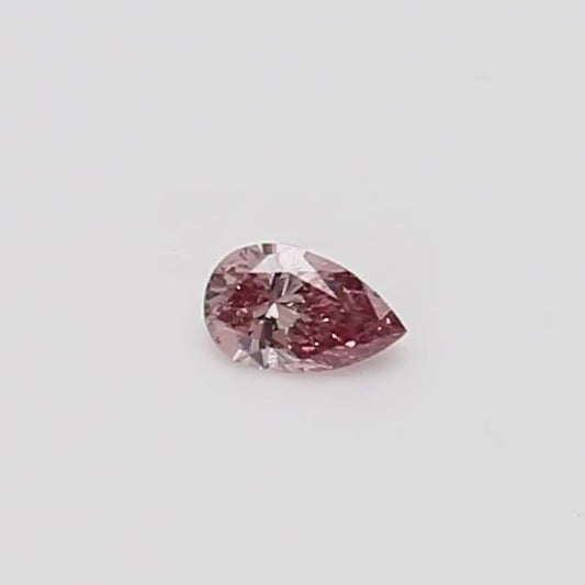 0.08ct Pink Diamond, Pear Shape, SI2 Clarity