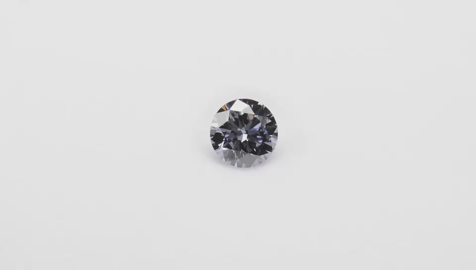 0.14ct Fancy Violet-Gray Diamond, Round Shape, VS2, Argyle & GIA