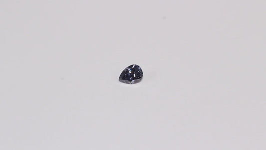 0.14ct Grey Violet Diamond, Pear Shape, C/O Report Clarity