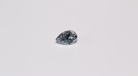 0.19ct Blue Diamond, Pear Shape, VVS1 Clarity