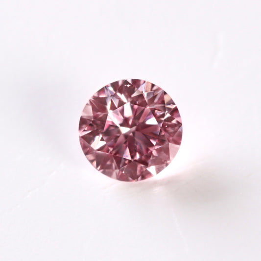 0.2ct Fancy Pink Diamond, Round Shape, VS1, Argyle & GIA