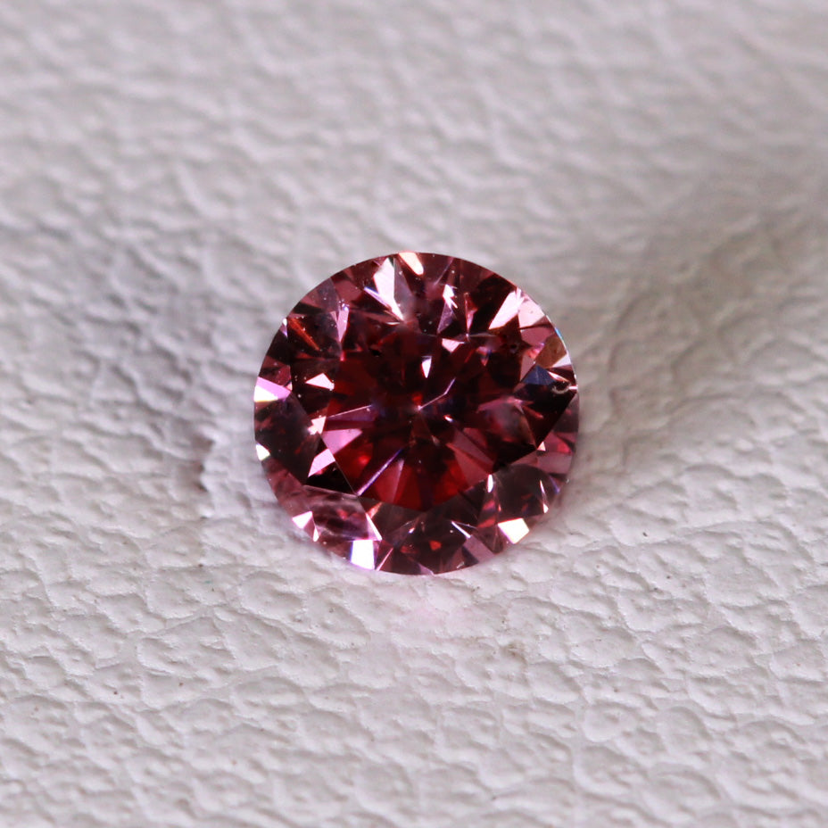 0.15ct Pink Diamond, Round Shape, SI2, Argyle